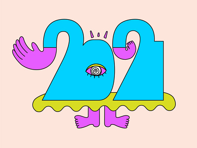 Hi 2021 2021 abstract art design graphic happynewyear hi hi2021 illustration newyear shrutillusion