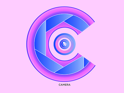 C - Camera 36daysoftype c abstract camera design graphic logo shrutillusion type typography vector