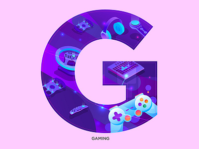 G - Gaming 36daysoftype g abstract alphabets concept design gaming graphic logo shrutillusion type typography vector