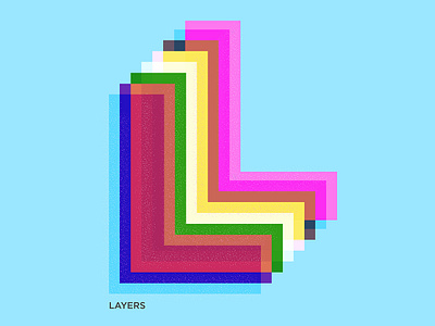 L - Layers 36daysoftype l abstract alphabets concept design graphic illustration layers logo shrutillusion type typography vector