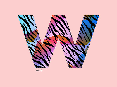 W - Wild 36daysoftype w abstract alphabets art concept design graphic illustration logo shrutillusion type typography vector wild
