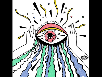 Exploding Head Syndrome abstract applepencil art concept design drawing explodinghead graphic illustration procreateapp shrutillusion sketch vector