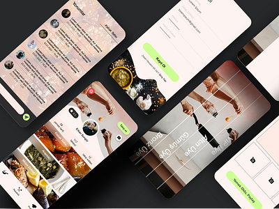 Recipe App app design food app graphic design recipe app ui ux uı design