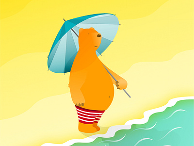 Bear illustration vector
