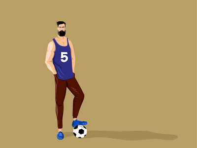 Football illustration vector