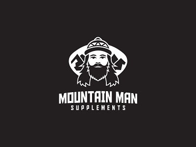Mountain Man Logo design logo logo design man mountain supplements vector