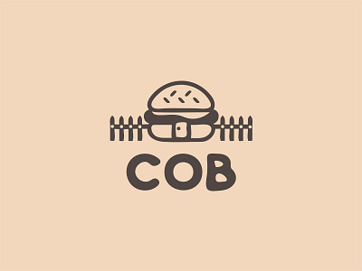 COB Logo burger icon logo logo design