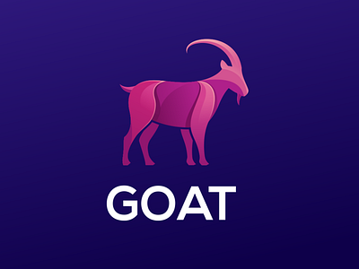 Goat Gradient Color illustration
