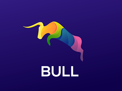 Bull with Colorful