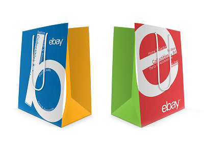 giveaway bag- ebay bag contest design ebay print typography
