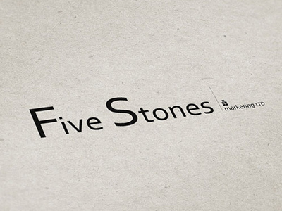 Five Stone logo branding identity logo logotype print