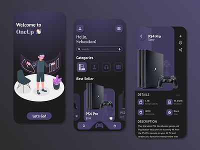 Gaming Products UI Design Concept - UI/UX appdesign appui darktheme design freelancedesigner freelancer gamedevicesui gameui gamingproductsui gamingui mobileappui mobileui purpleui ui uidesign uiux webdesign