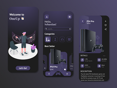 Gaming Products UI Design Concept - UI/UX