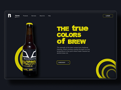 Web Design Concept for Brew