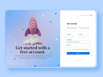 Signup Screen Design Concept 2 adobexd figma freelancer login login screen login screen design login screen ui login web loginsignup signup signup screen signup screen design signup screen ui signup web signuplogin uidesign uiux webdesign