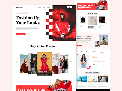 E-commerce Landing Page UI