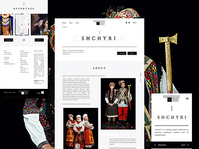 Ukrainian Institute of Fashion History – Shchyri clothes fashion landing minimalism responsive ukraine ux vogue white