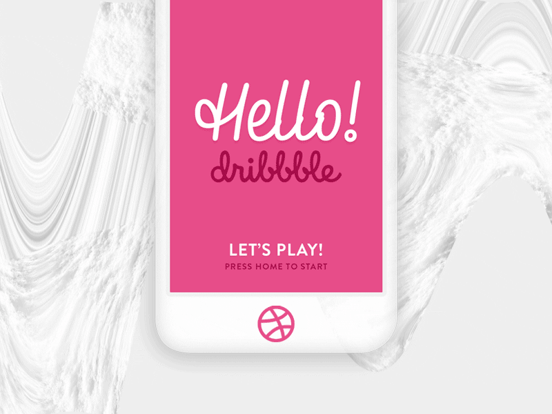 Hello Dribbble! debut first hello shot