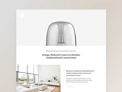 Harman Kardon concept design page speakers ui webdesign webpage