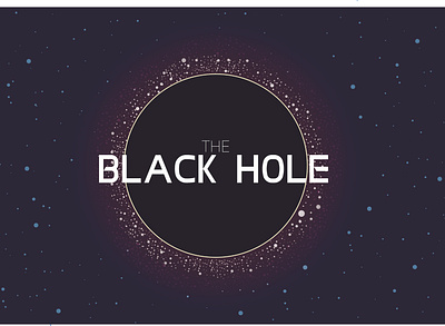 Black hole Illustration black blackhole galaxy hole illustration illustrator planets poster space starts
