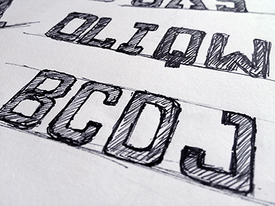 Typeface sketches