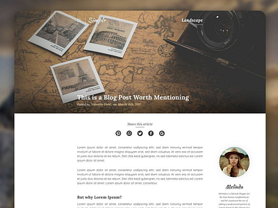 Blog Design Concept