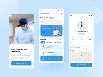 Doctor app UI app appdesign design doctor doctorapp healthy heath medical app ui ui design uiux