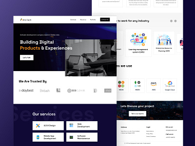 Software Company Website Landing page🚀