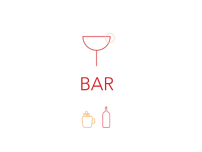 Bar bar branding icons