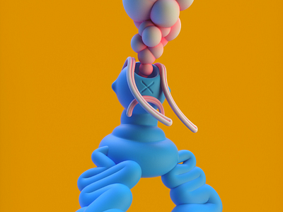 Odd guy 3d cg character design experiment sculpt