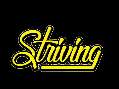 Striving #typographydesign