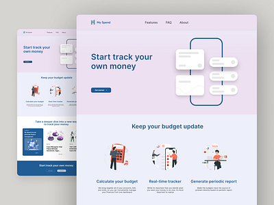 My Spend | Financial Manager through Website app branding design graphic design ui ux