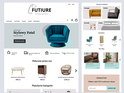 Furniture Online Shop design graphic design minimal ui ux