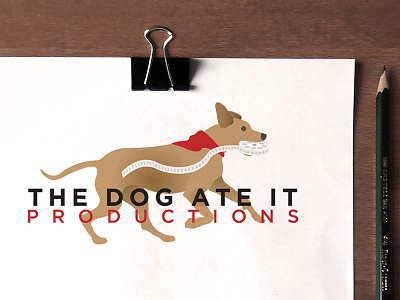 The Dog Ate It Productions - Logo canine dog dog ate it dog walk film reel production running