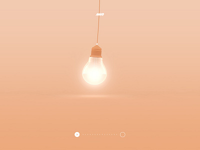 Wishes 2017 - Light Bulb 2017 3d bulb color design flat light nav orange ui web wishes