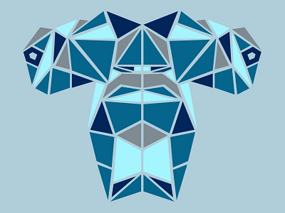 Geometric Hammerhead animal colors design face geometric illustration ocean poly series shapes shark vector