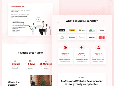 Nexus bond Website(Landing page). landing page nexus bond ui