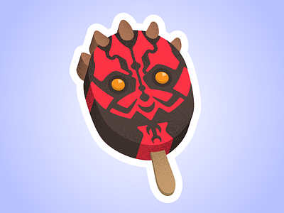 May the 4th be with you darth maul ice cream illustration star wars vector