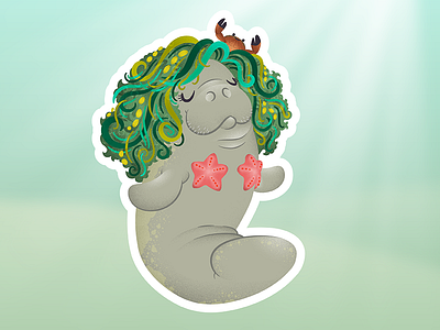 The Truth About Sirens illustration manatee mermaid mermay vector