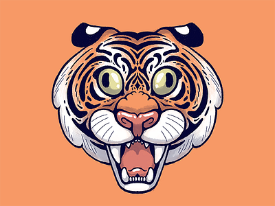 Tiger photoshop symmetry tiger