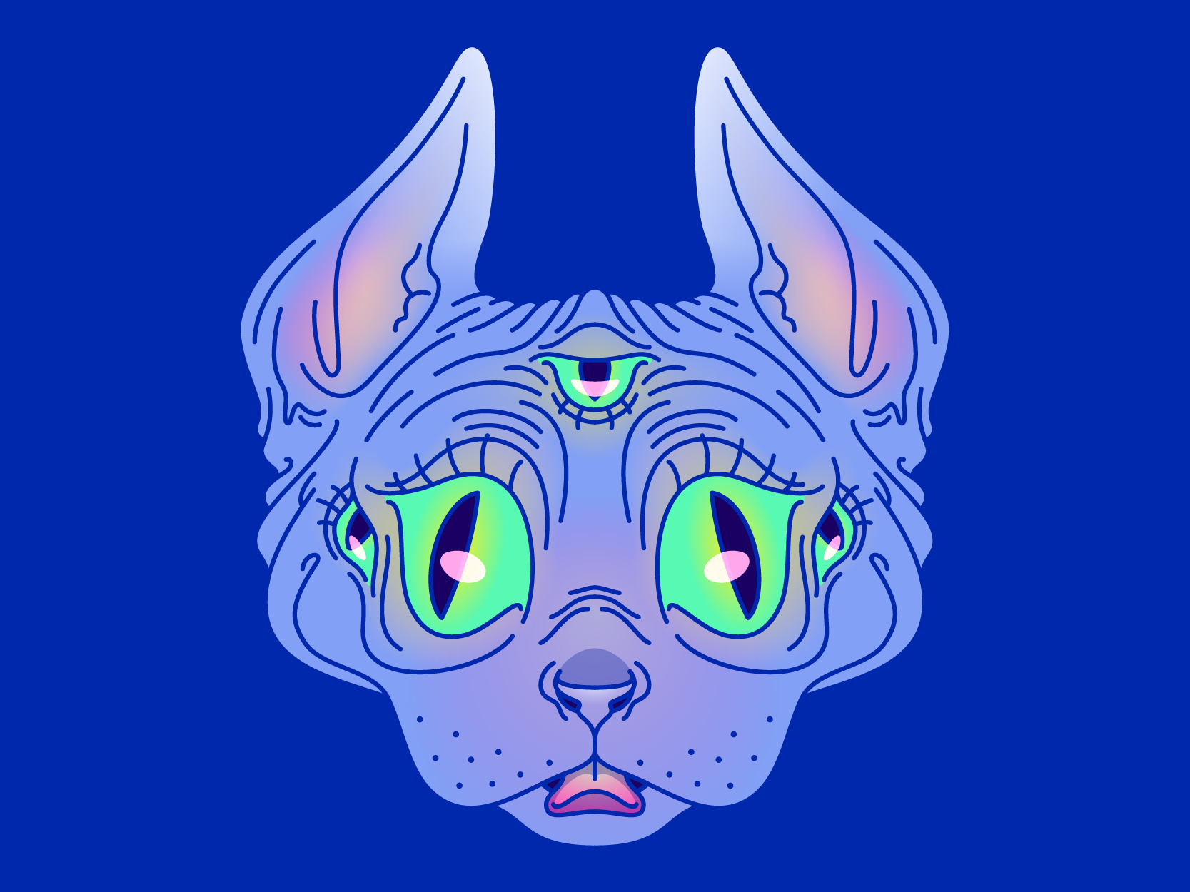 Hypno Cat by Alison Murphy on Dribbble