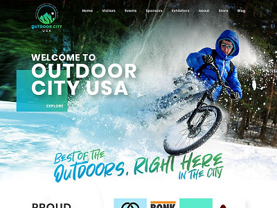 Adventure Website adventure website landing page responsive website web development website design wordpress website