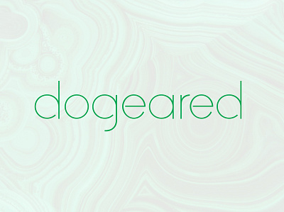 Dogeared Logo branding customtype design logo type
