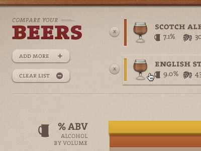 WIP - Compare your Beers! 3d bar graph beer c4d compare list
