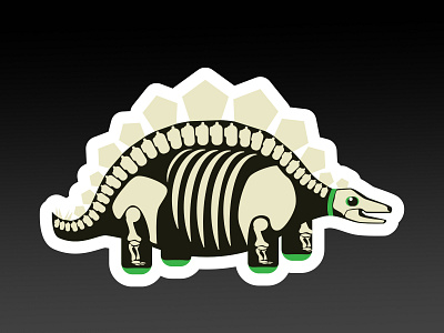 Steggo's a spooky skelly branding design dino halloween illustration sticker vector