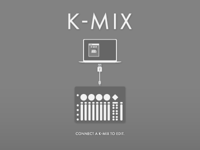Connect To Edit audio diagram grey illustration illustrator kmix mixer ui