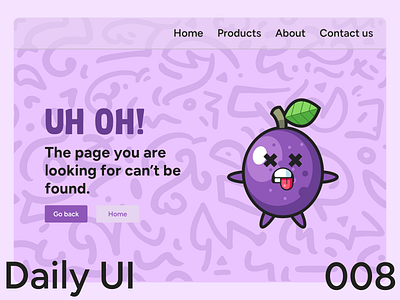 Daily UI #008 - 404 page