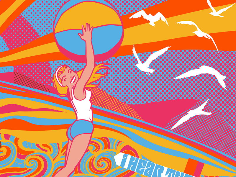 Psychedelic 60s Beach 3 By Hector Guerrero On Dribbble