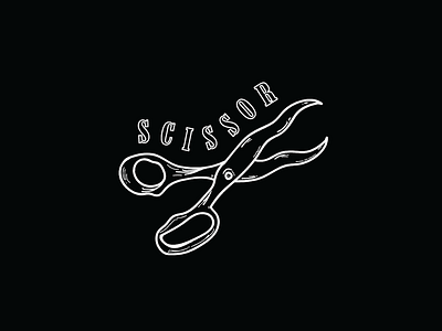 SCISSOR design noir party scissor scissorfiesta