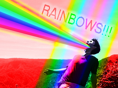 Rainbows! photoshop rainbows